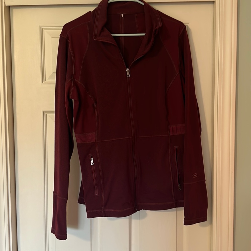 XL Calia by Carrie red full zip jacket